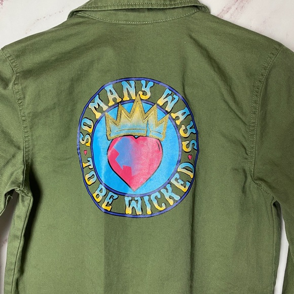 Disney Descendants D-signed utilitarian cargo kids girls size 12 olive green - Picture 12 of 14